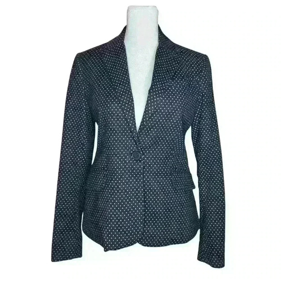 New York And Company Black One-Button Pockets Blazer Womens Size 0 - Picture 1 of 11